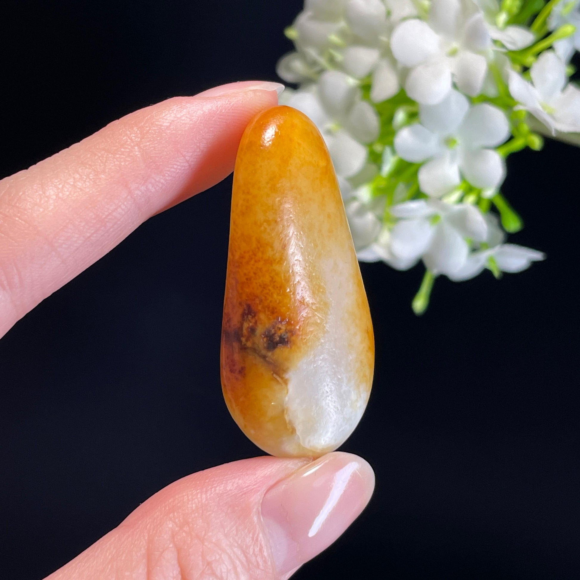 和田玉白玉洒金皮籽料（yc338842）