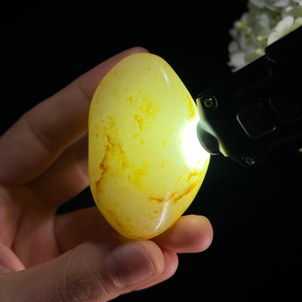 和田玉白玉“梅影横窗”洒金皮籽料（yc350488）