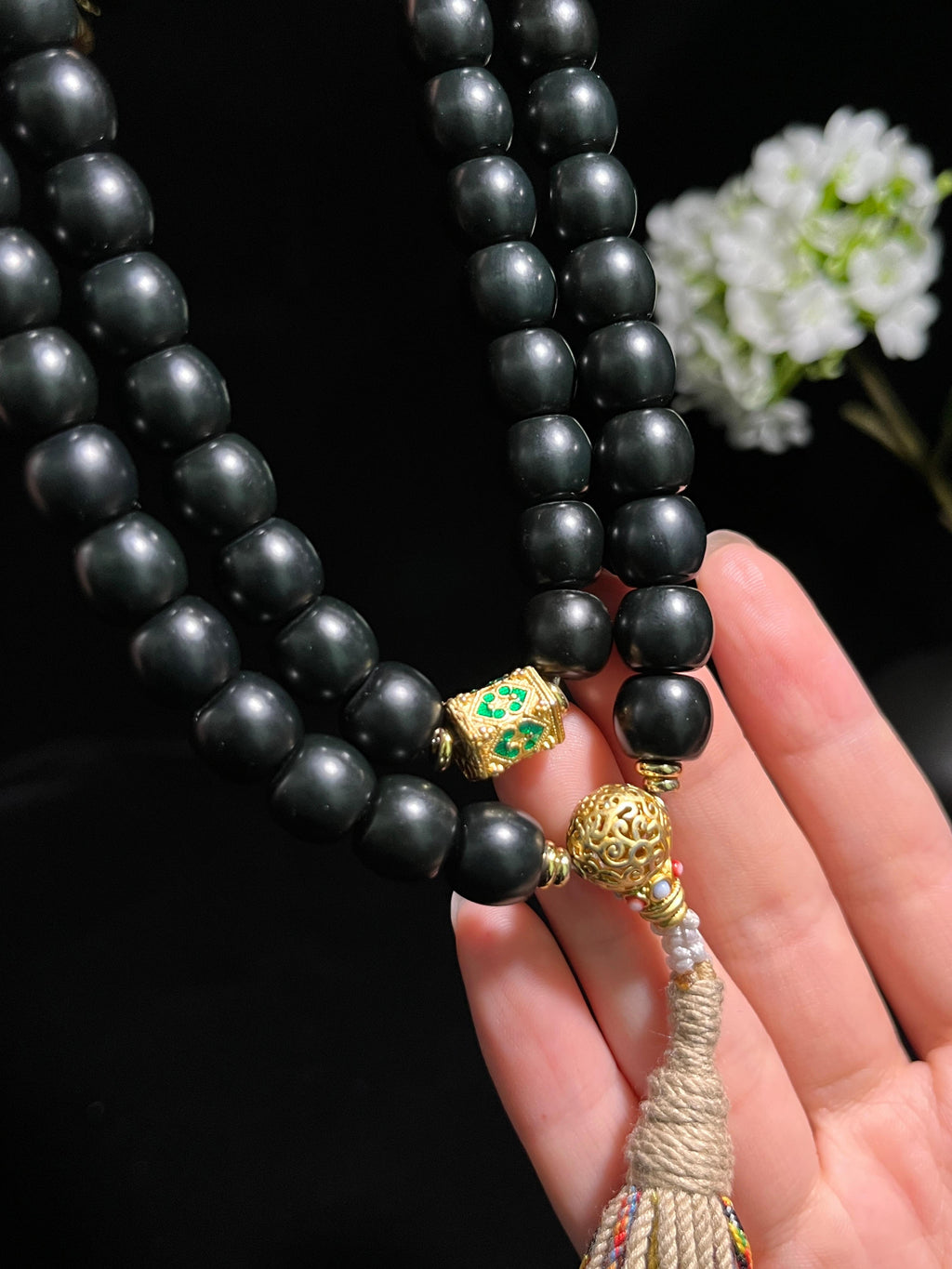 和田玉黑青项链（yc245273）