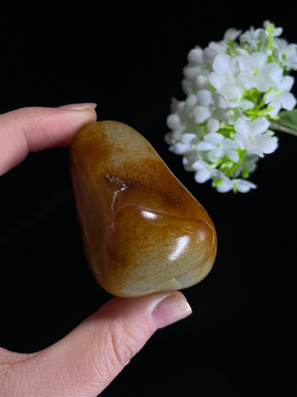 新疆天然和田玉白玉洒金皮籽料原石（yc272614）