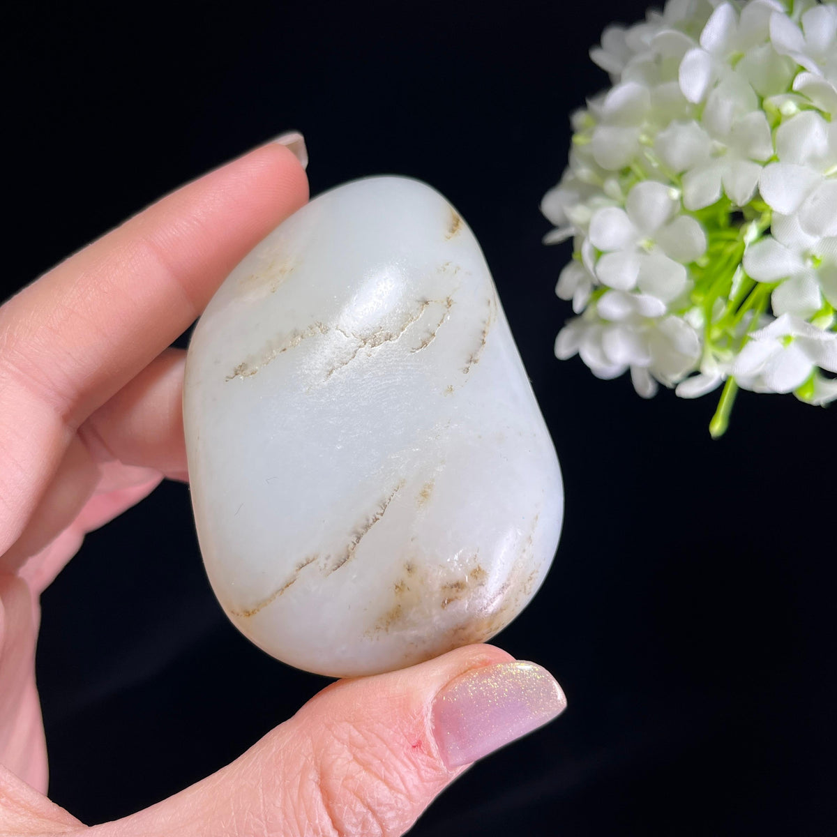 和田玉白玉“秋烟脉脉”秋梨皮籽料（yc354553）