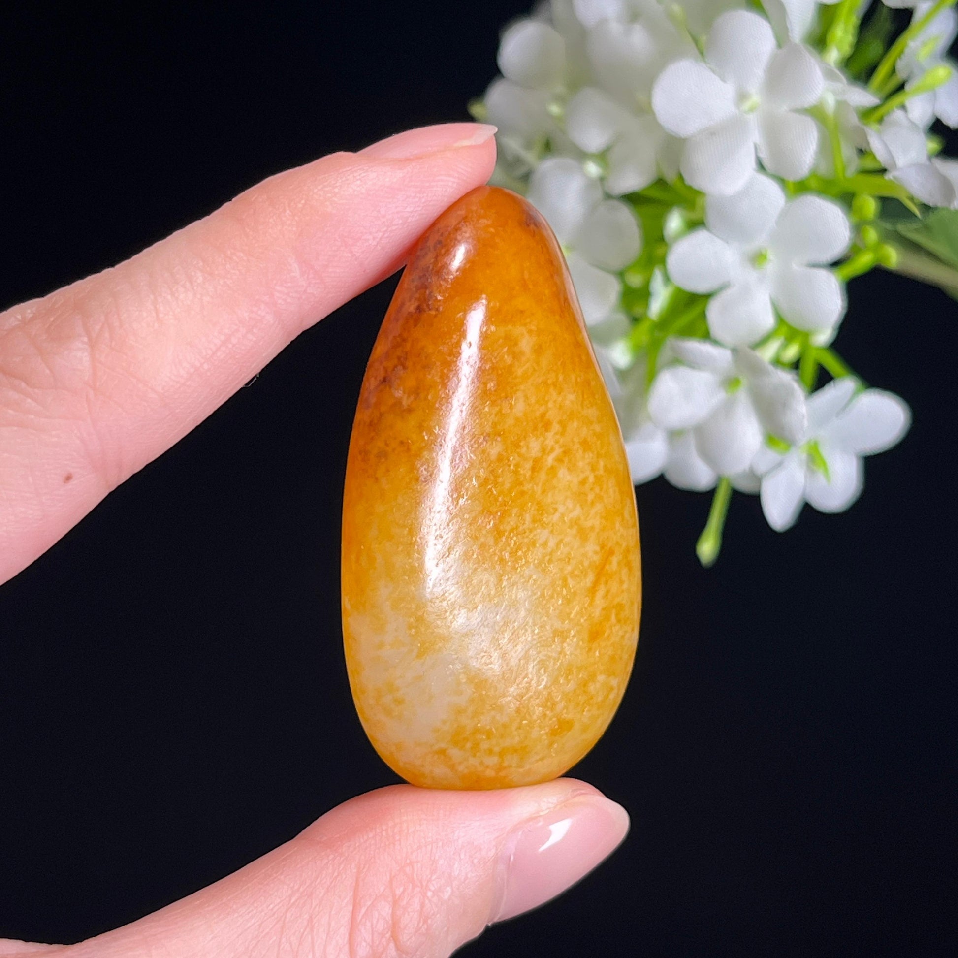 新疆天然和田玉“金玉满堂”金包银黄沁皮籽料（yc326574）