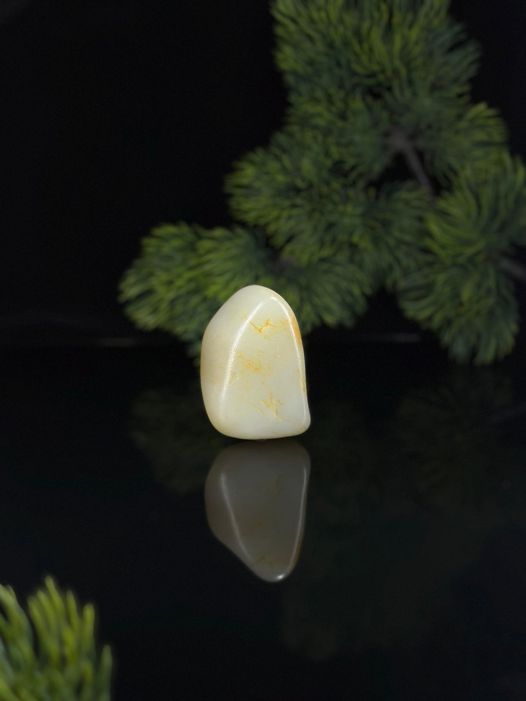 新疆和田玉白玉洒金皮挂件籽（yc504931）