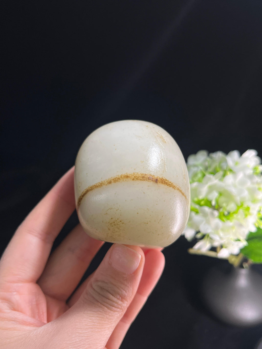 新疆和田玉收藏级秋梨皮象形籽料原石（yc253260）