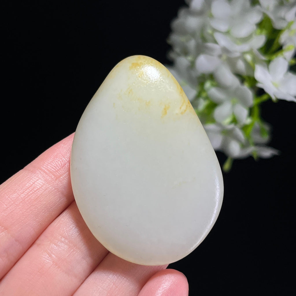新疆天然和田玉白玉洒金皮籽料（yc345144）