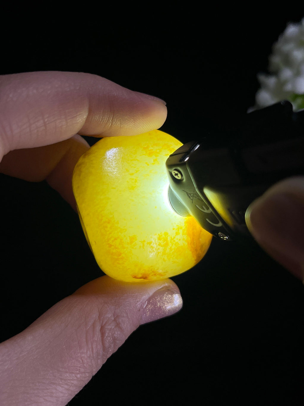 和田玉白玉洒金皮籽料原石（yc265682）