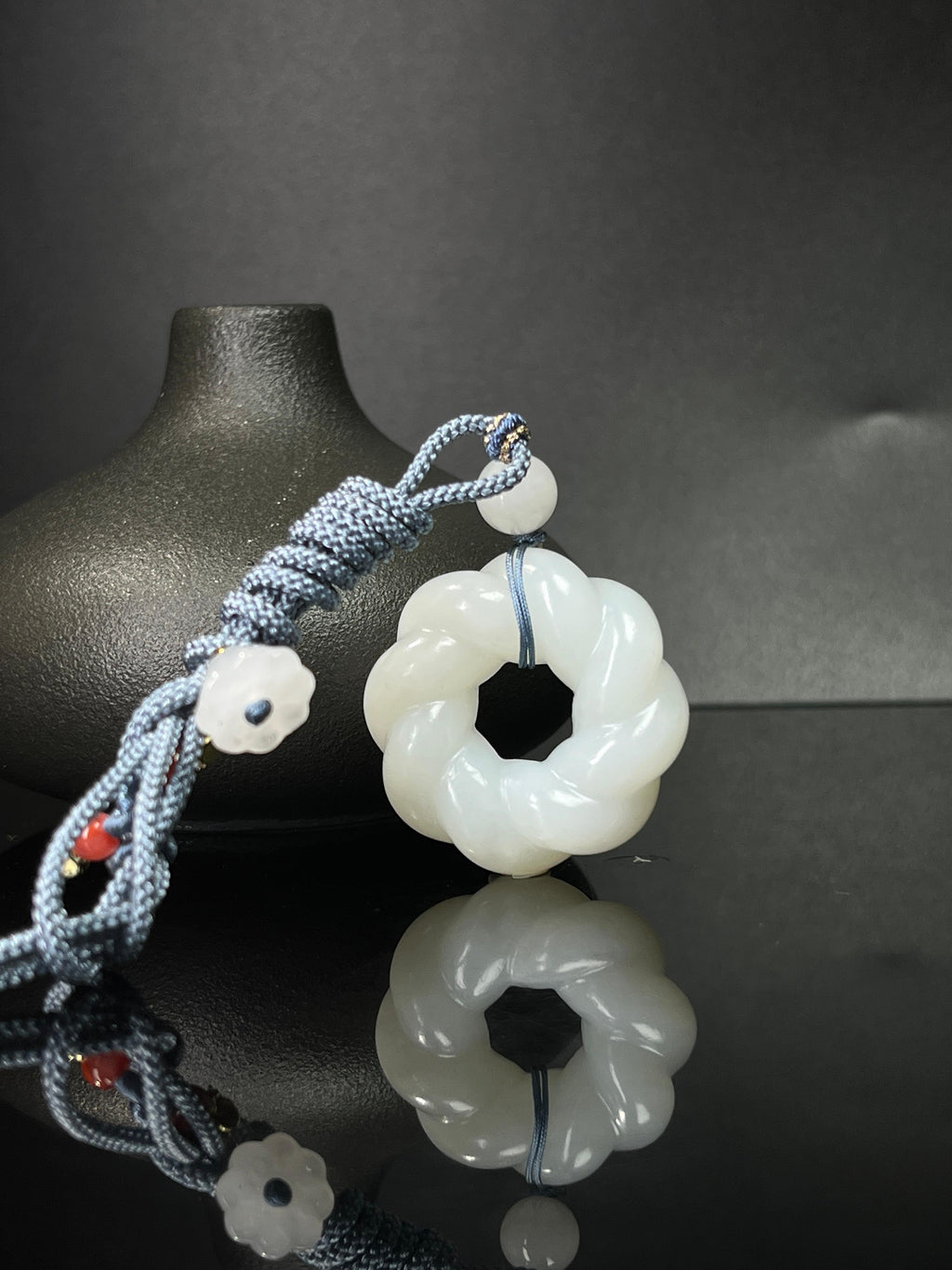 天然和田玉白玉时来运转吊坠1（yc240908）