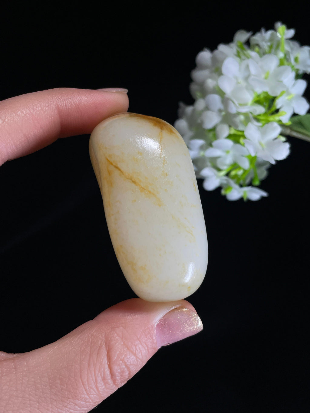 新疆天然和田玉白玉洒金皮籽料原石（yc272585）