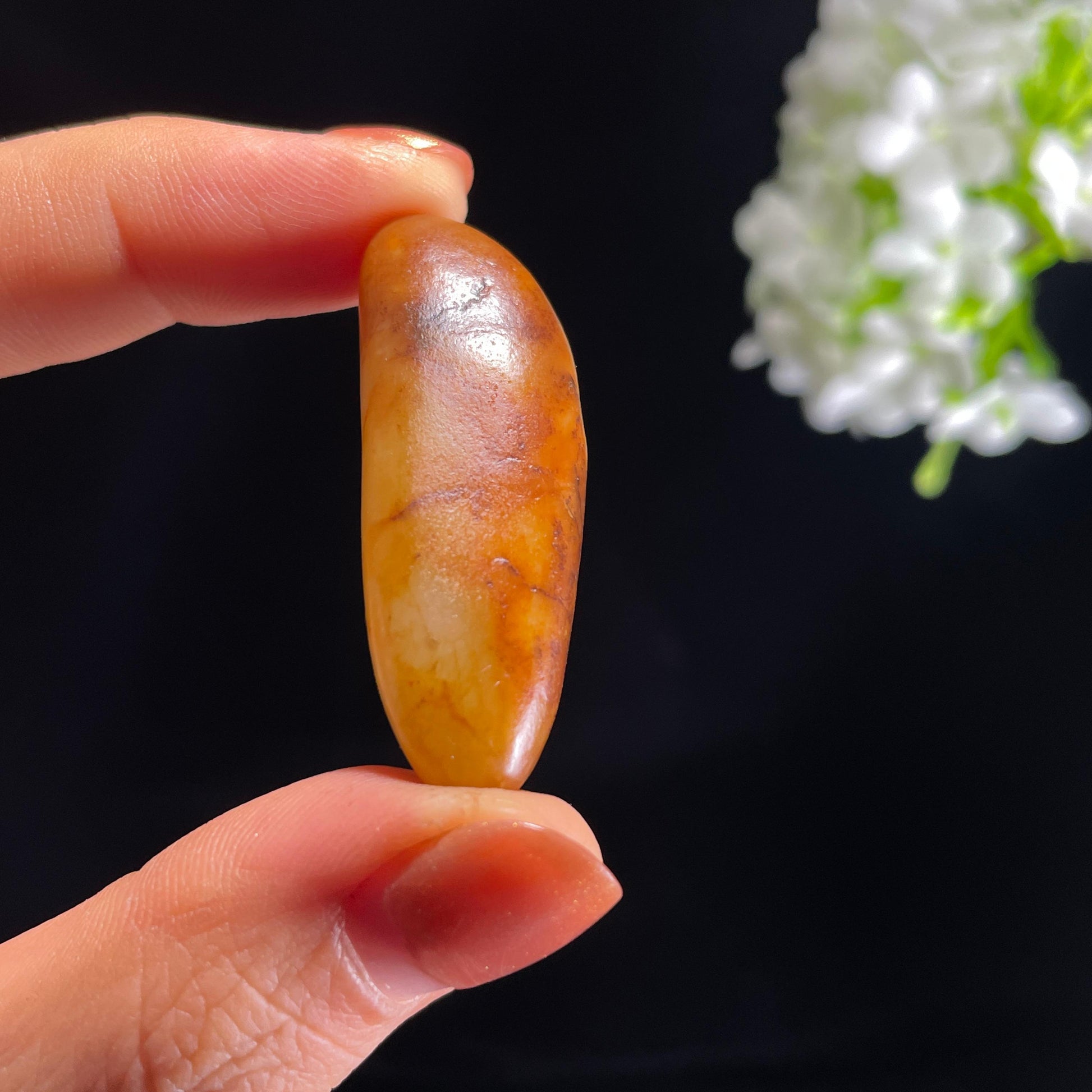 新疆天然和田玉红沁皮籽料（yc403806）