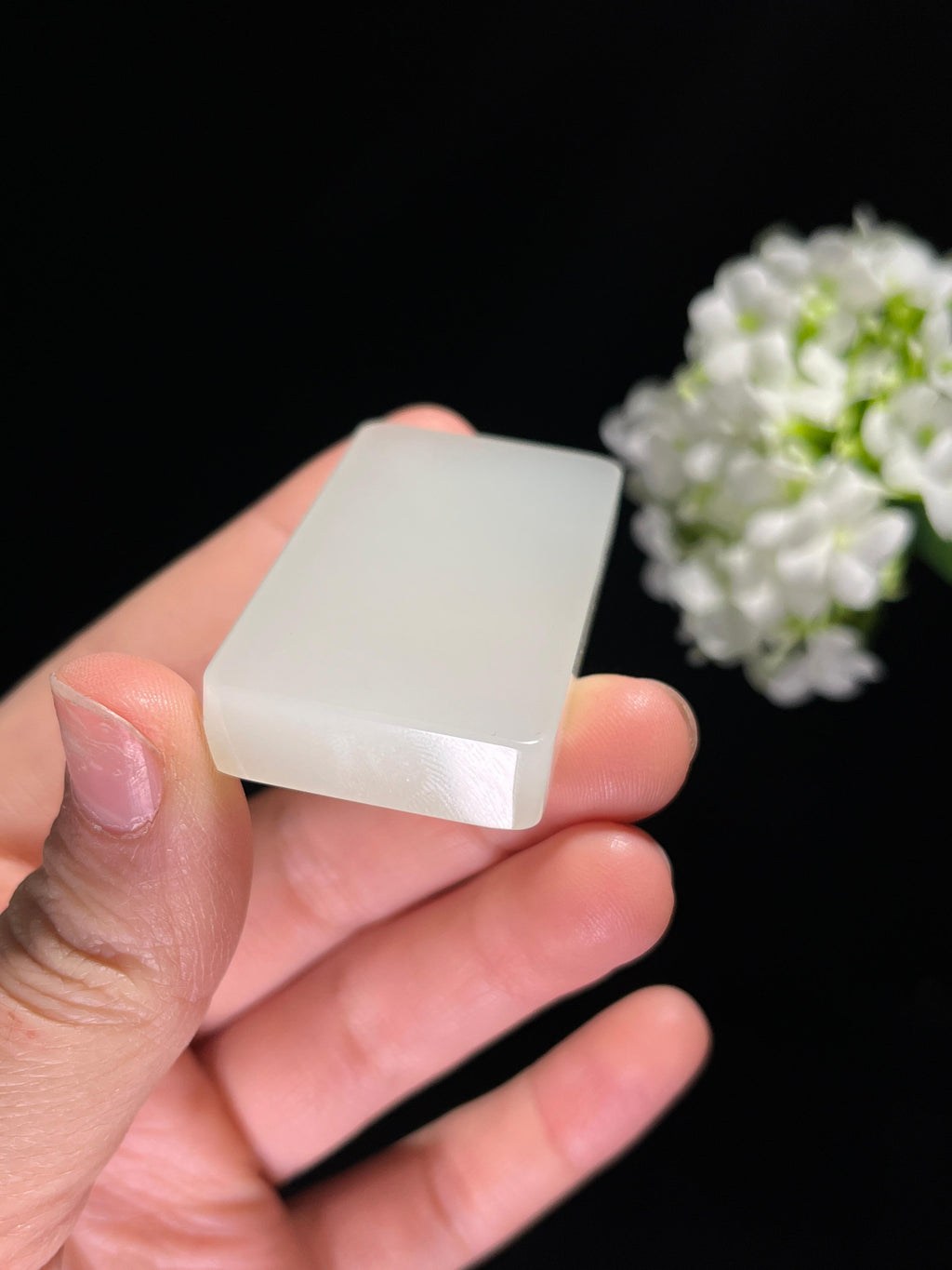 和田玉白玉平安无事牌（yc259138）