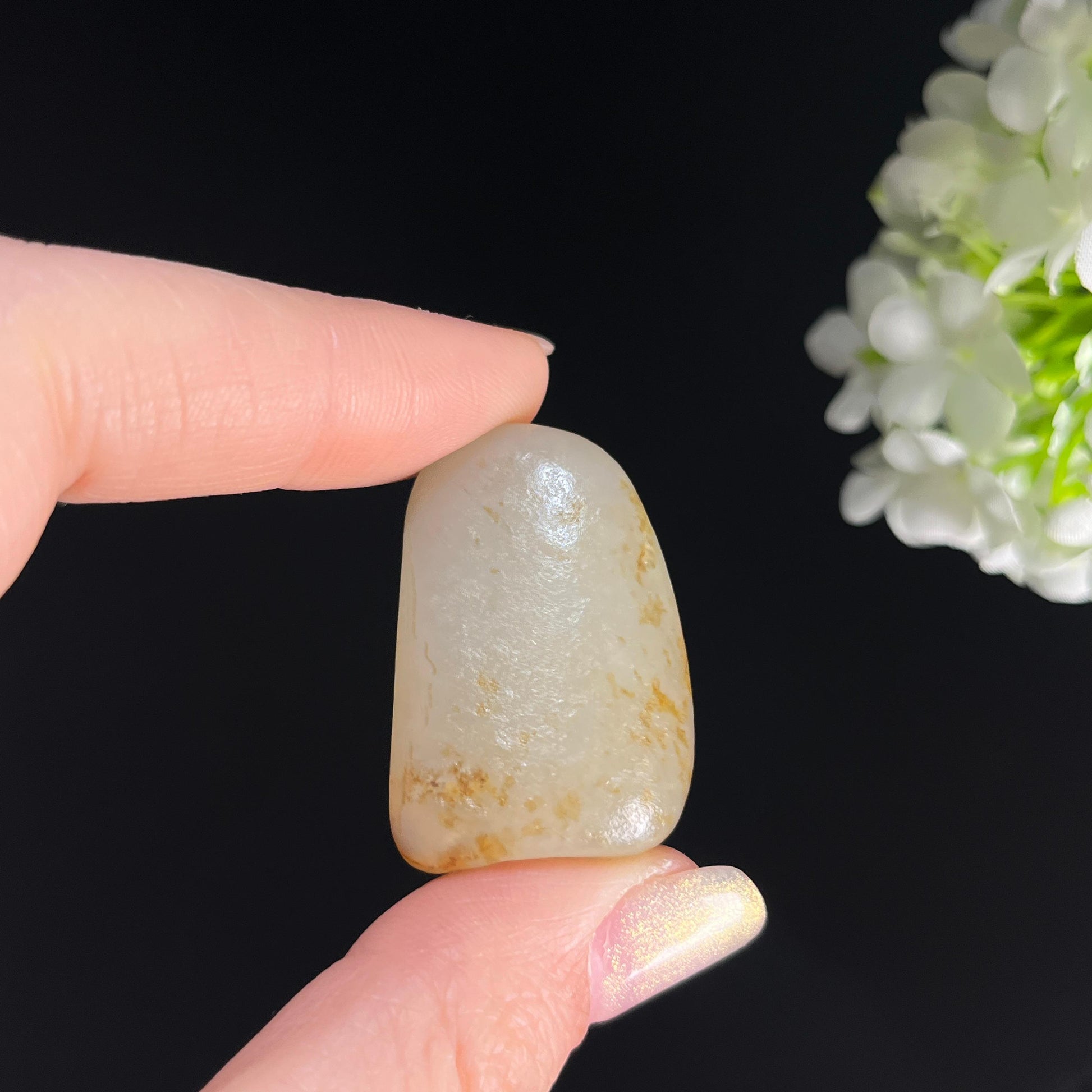 和田玉青白玉“寒柯晓露”秋梨皮洒金皮籽料（yc361364）