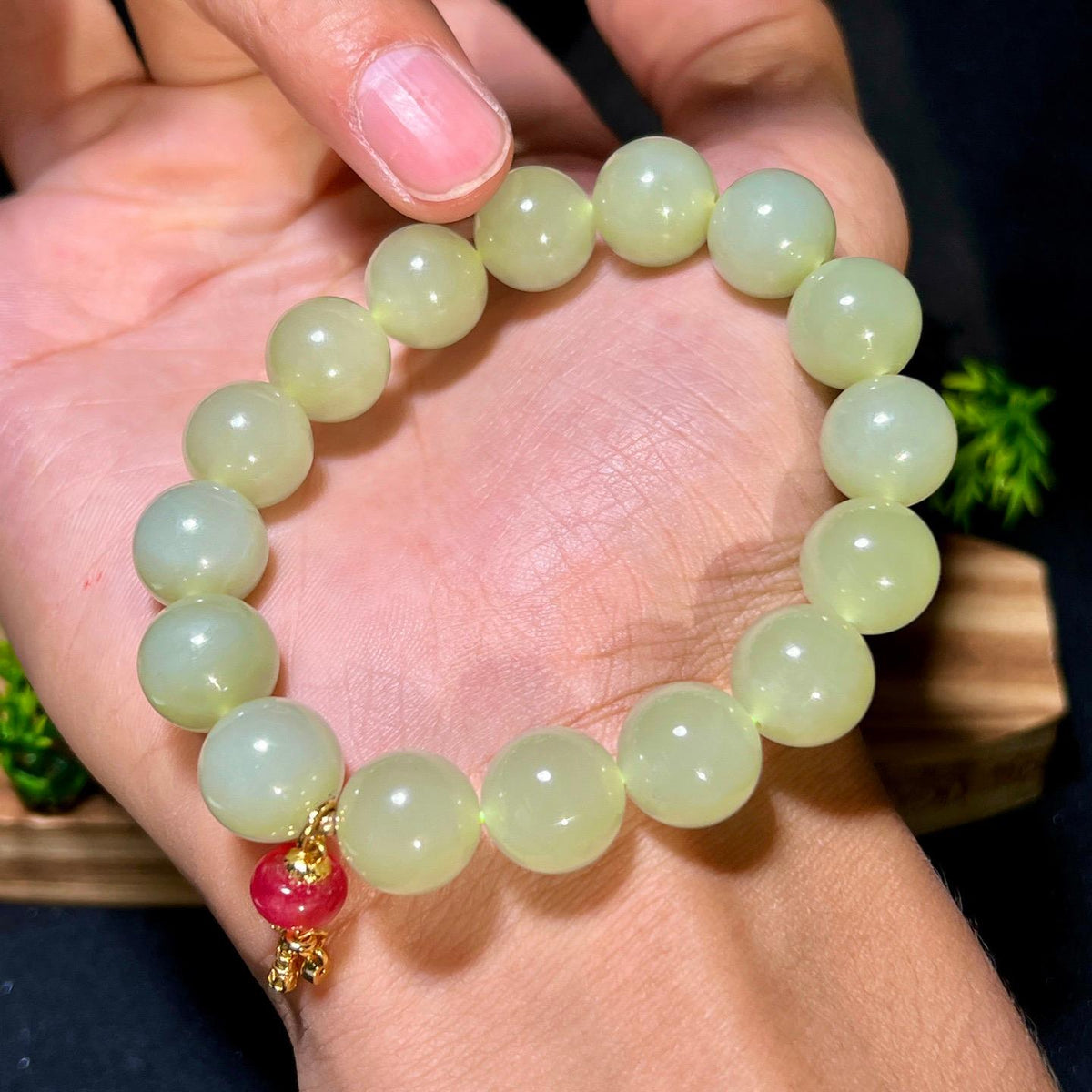 和田玉晴水手串圆珠（yc761653）