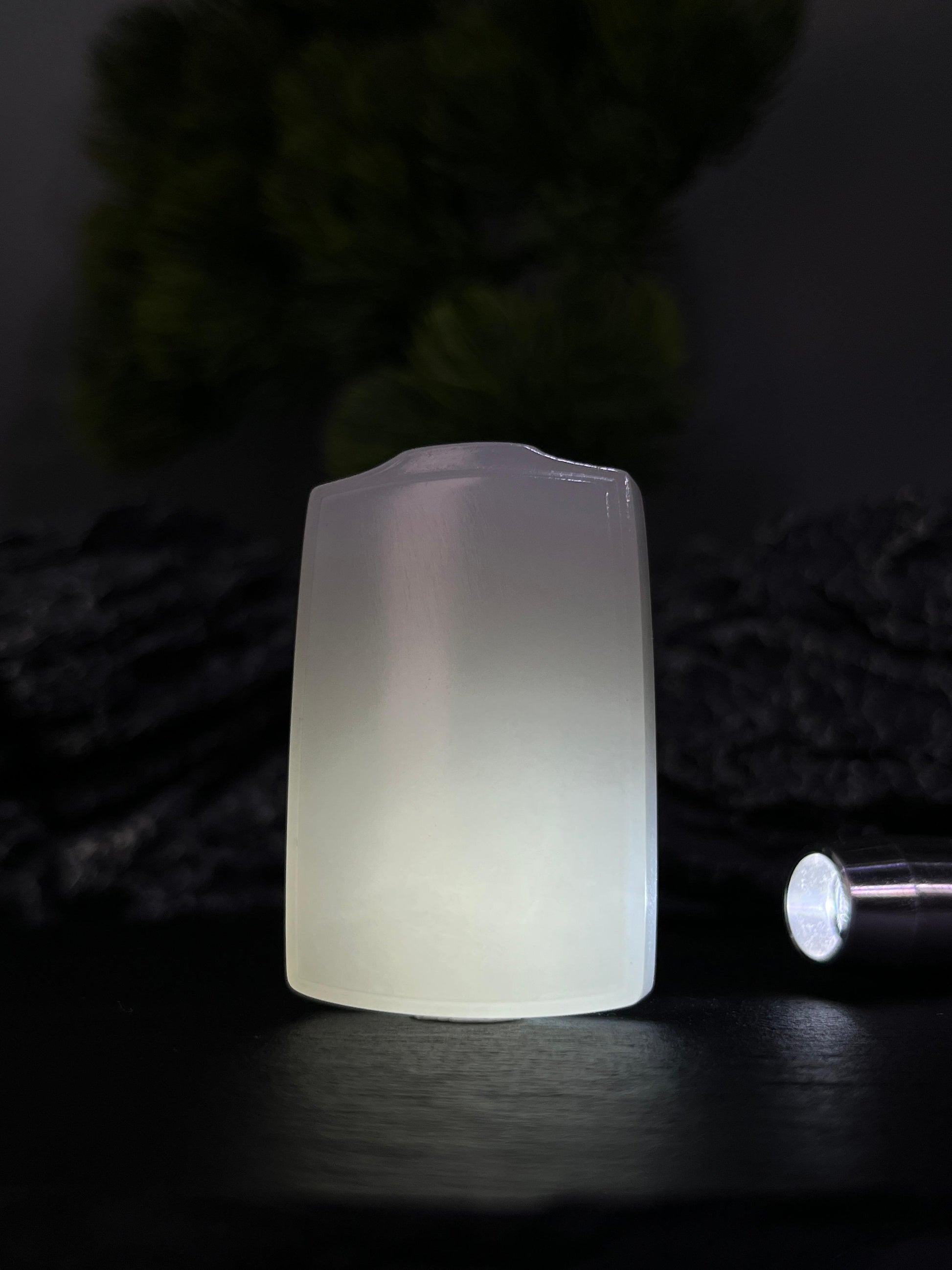 和田玉山料白玉无事牌（小）3（yc228794）