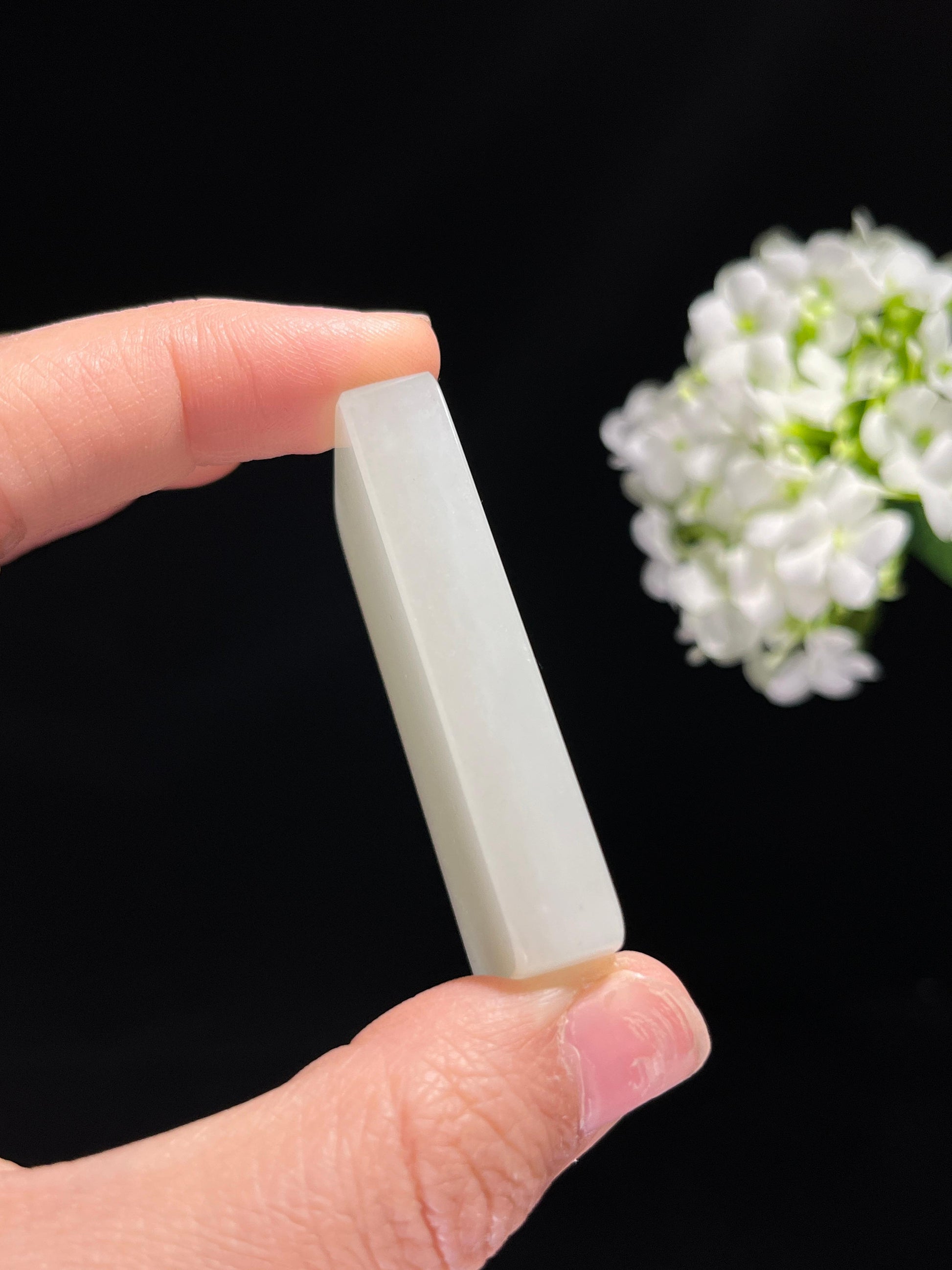 和田玉白玉平安无事牌（yc259138）