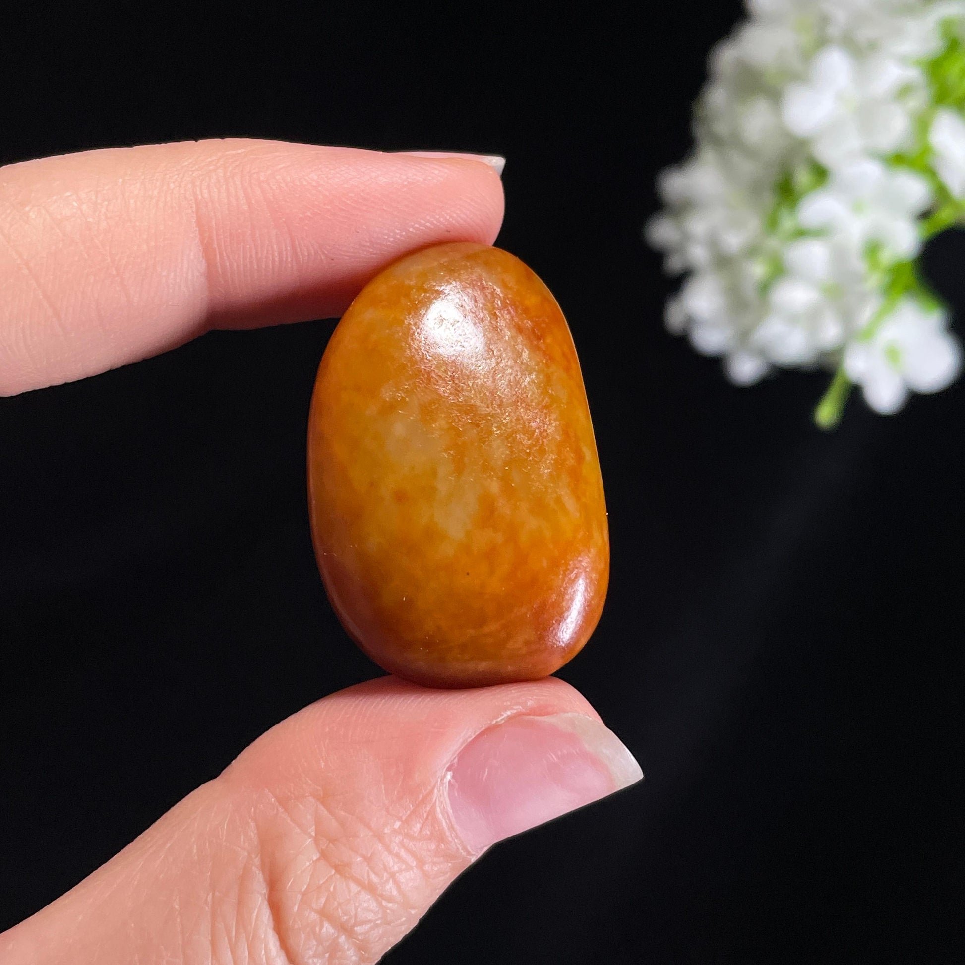 新疆天然和田玉“金珀蜜语”黄沁籽料（yc416626）