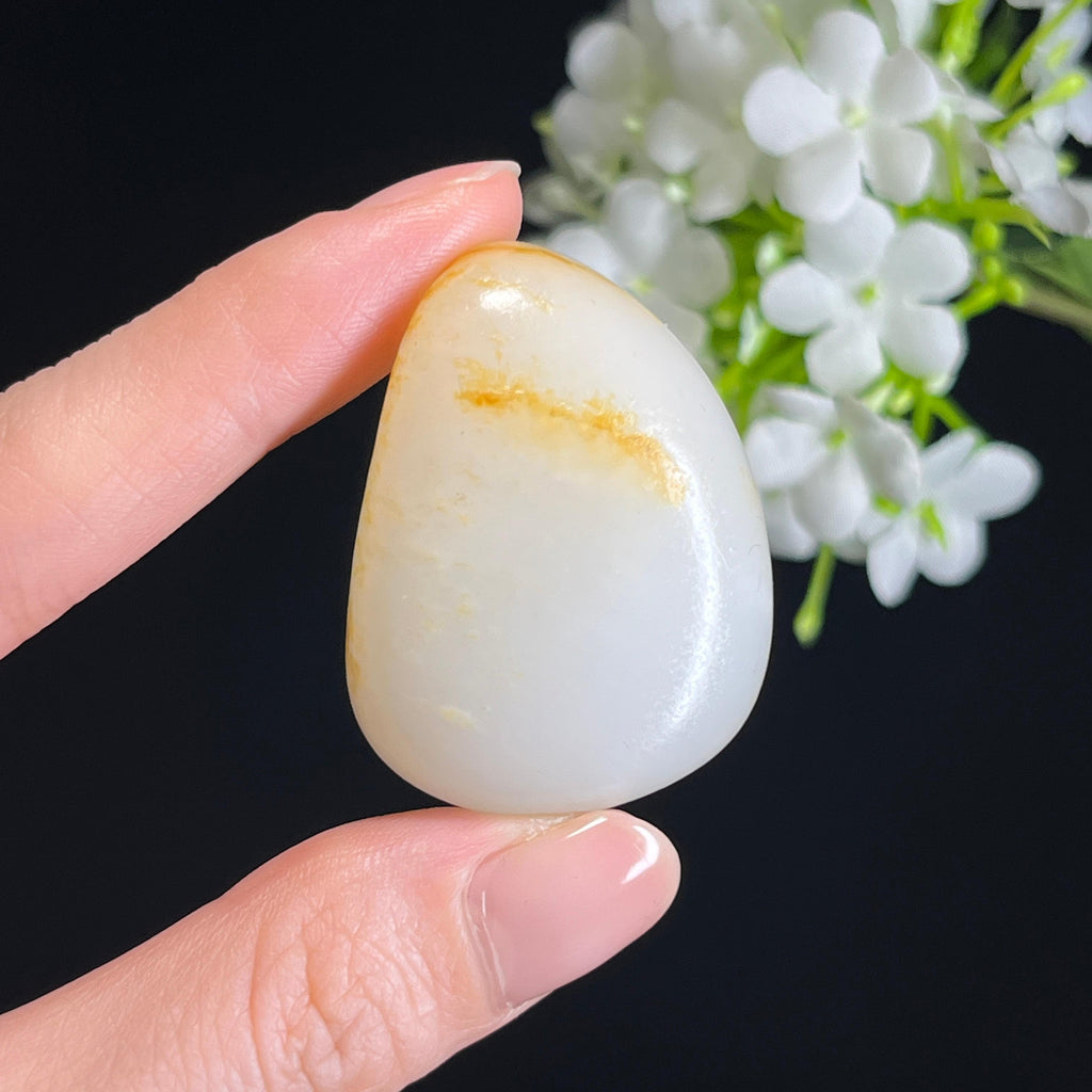 新疆天然和田玉“素玉呈祥”洒金皮籽料（yc326560）