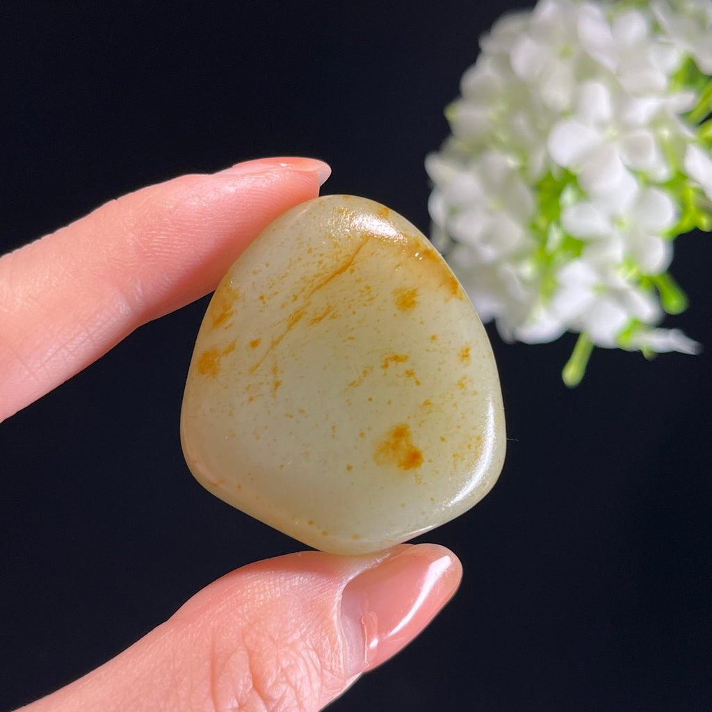 和田玉青白玉“青瑶洒金”洒金皮籽料（yc351412）