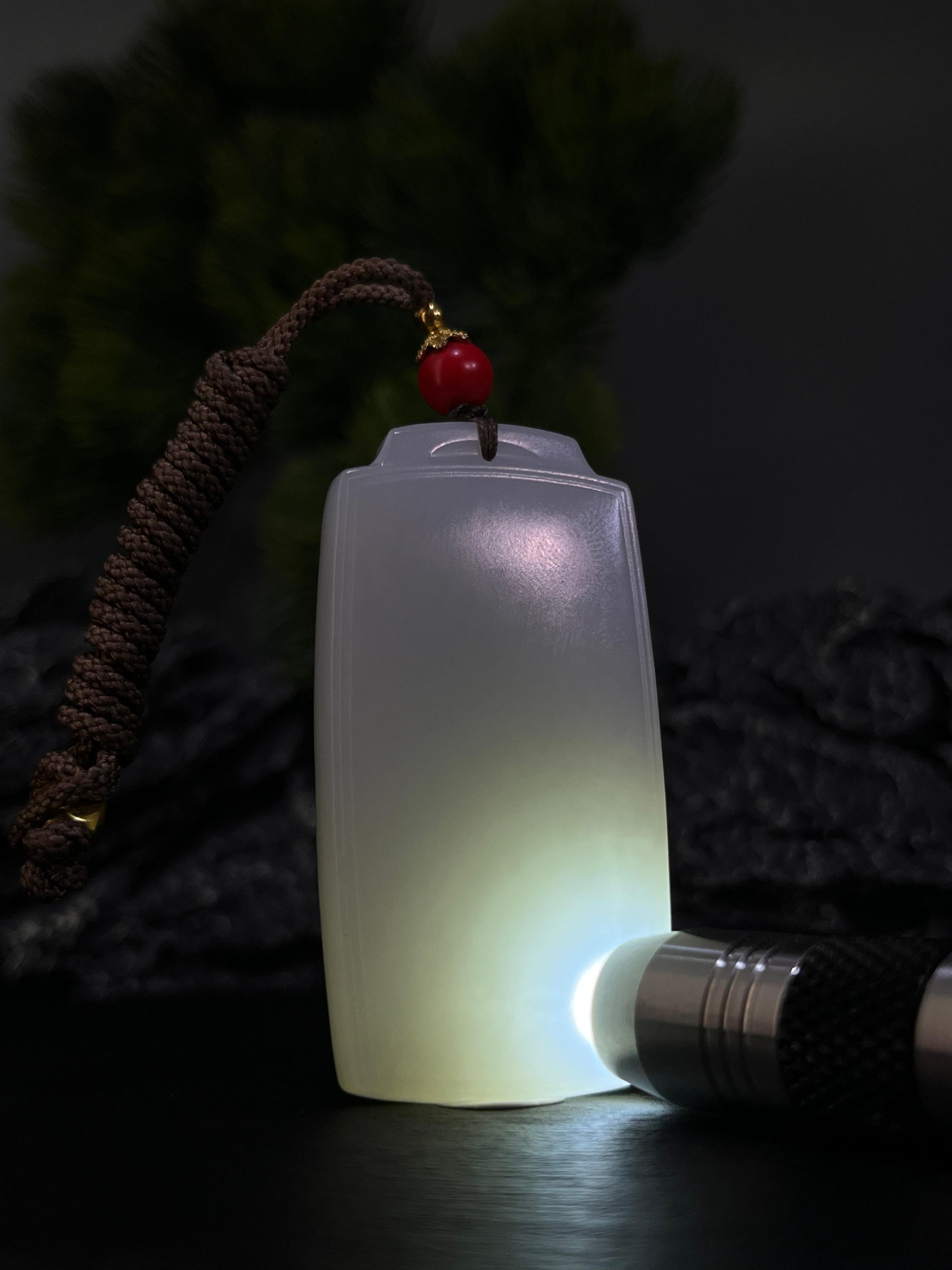 和田玉白玉山料无事牌（yc228796）