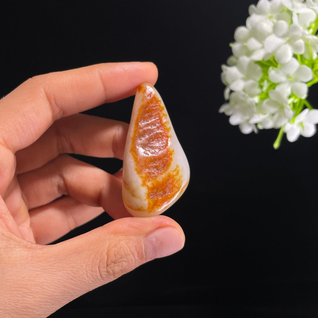 和田玉一级白“玉魄生金”洒金皮籽料（yc315418）