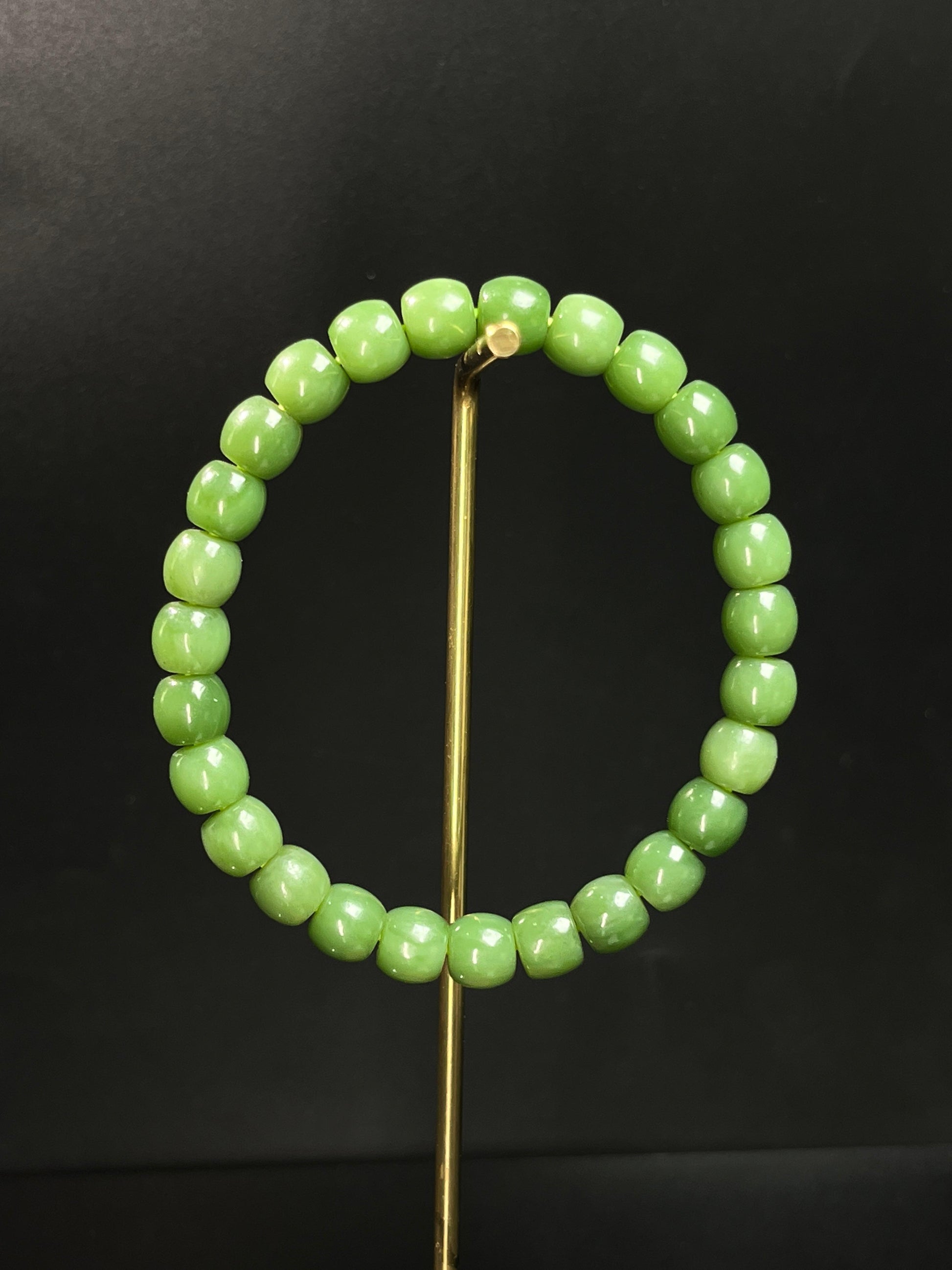 新疆和田玉碧玉手串（yc240707）