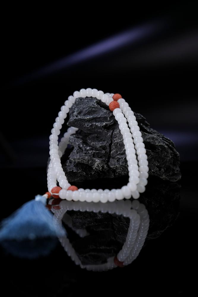 和田玉多圈手串（念珠）102颗（yc258355）