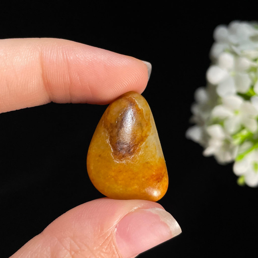新疆天然和田玉青白玉通体洒金皮小籽（yc414945）
