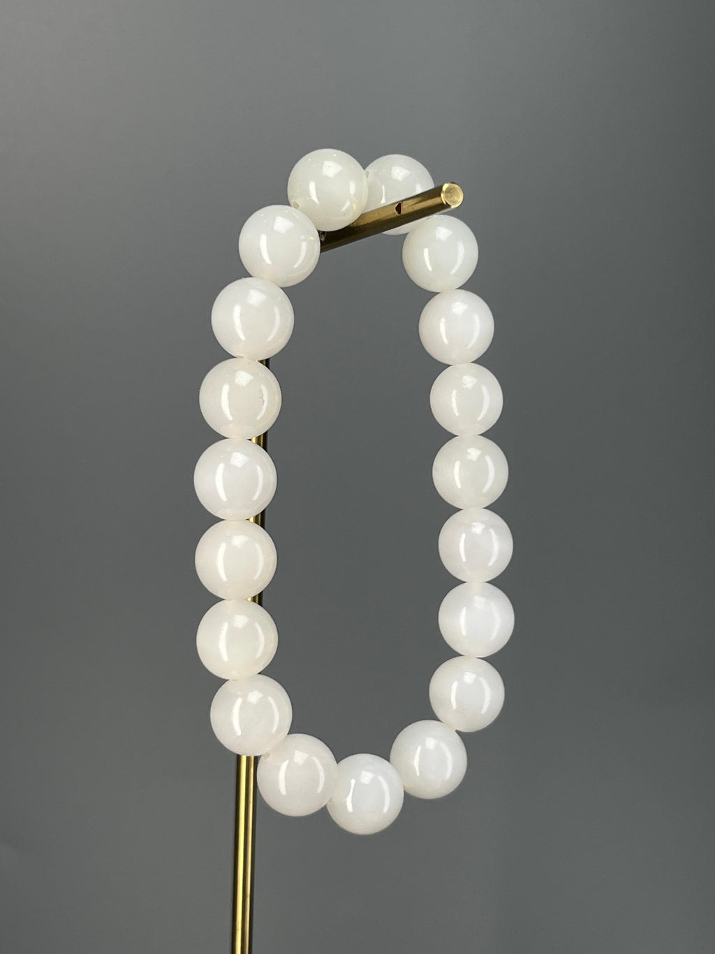 天然和田玉白玉手串（秒）（yc234044）