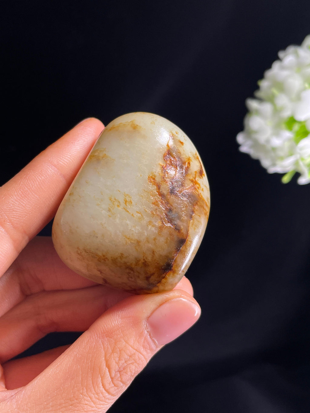 和田玉白玉洒金皮聚红皮籽料原石（yc264638）