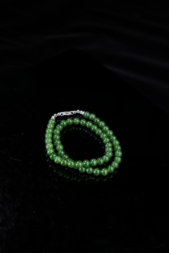 新疆天然和田碧玉项链2（yc253335）