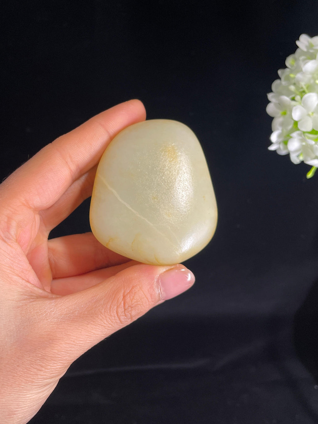 新疆天然和田玉白玉籽料原石（yc272693）