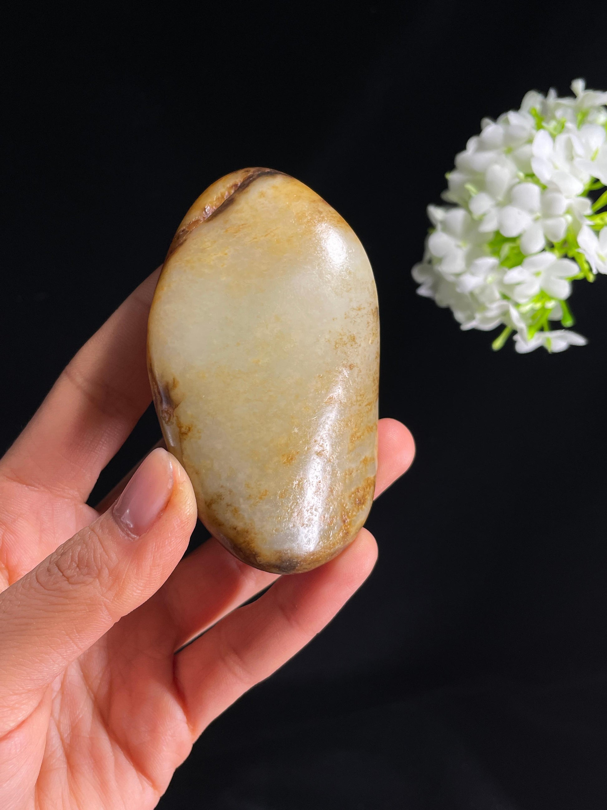 和田玉秋梨皮洒金皮籽料原石（yc265000）