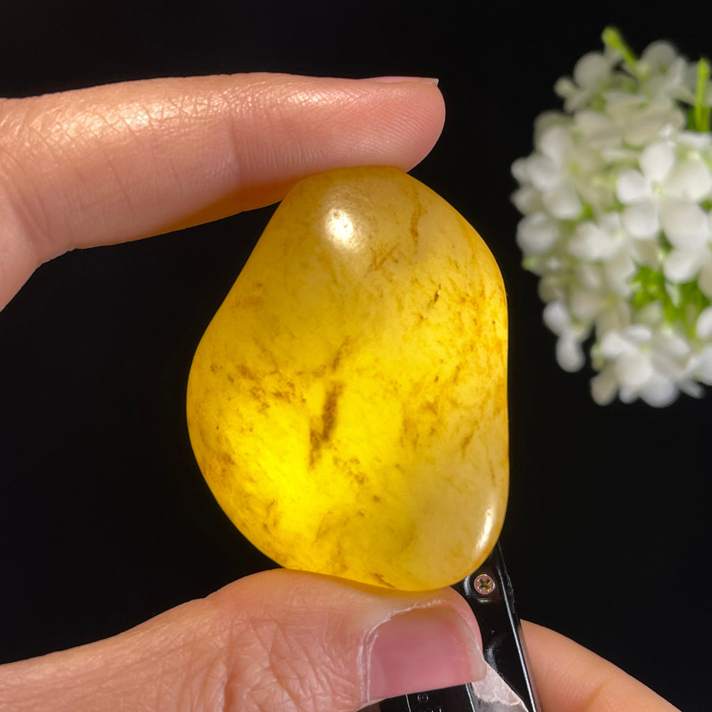 新疆和田玉“金风织纱”白玉洒金皮籽料（yc440760）
