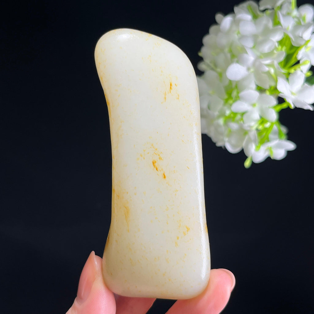 和田玉白玉“金风拂珮”洒金皮籽料（yc345882）