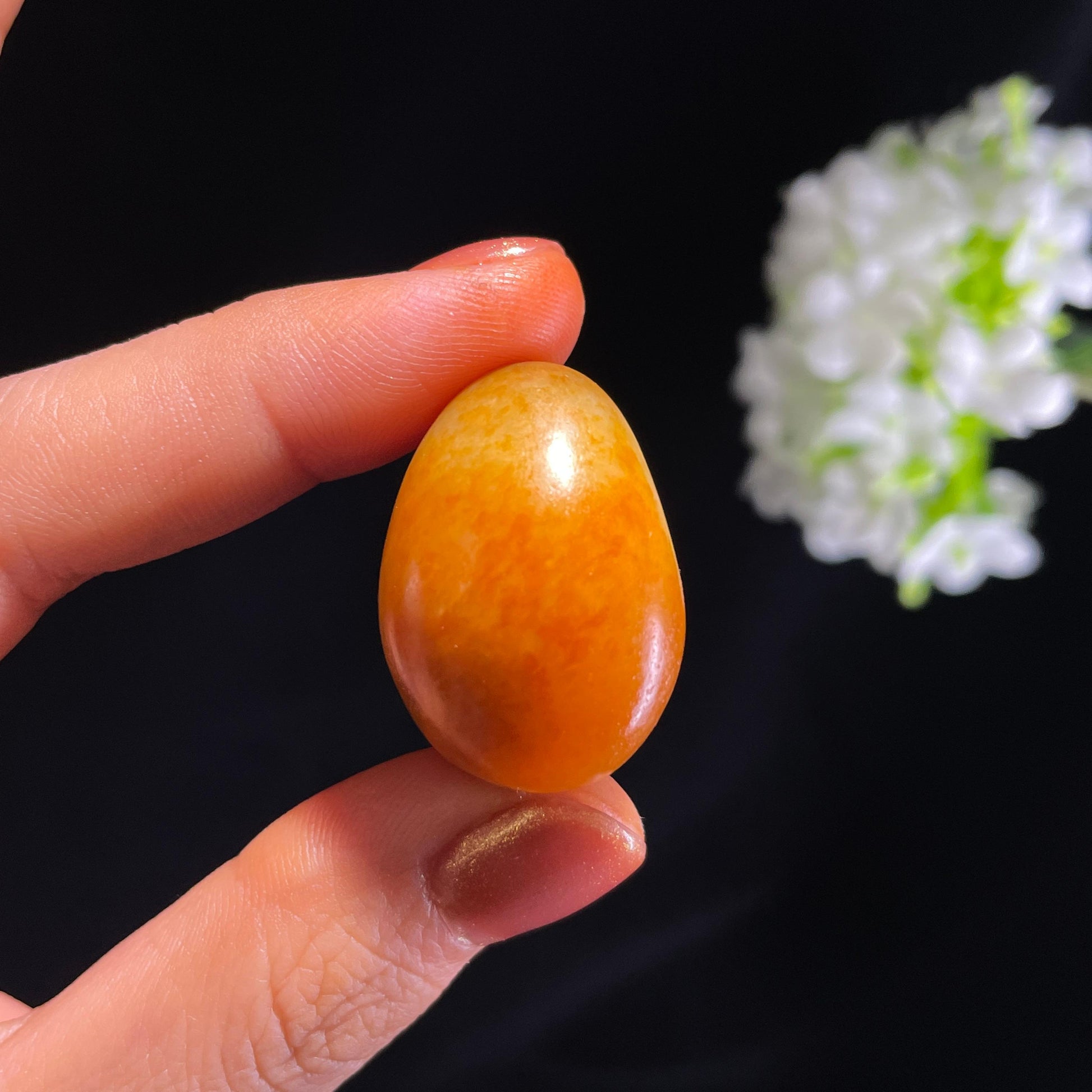 新疆天然和田玉“金霞覆玉”黄沁籽料（yc376187）