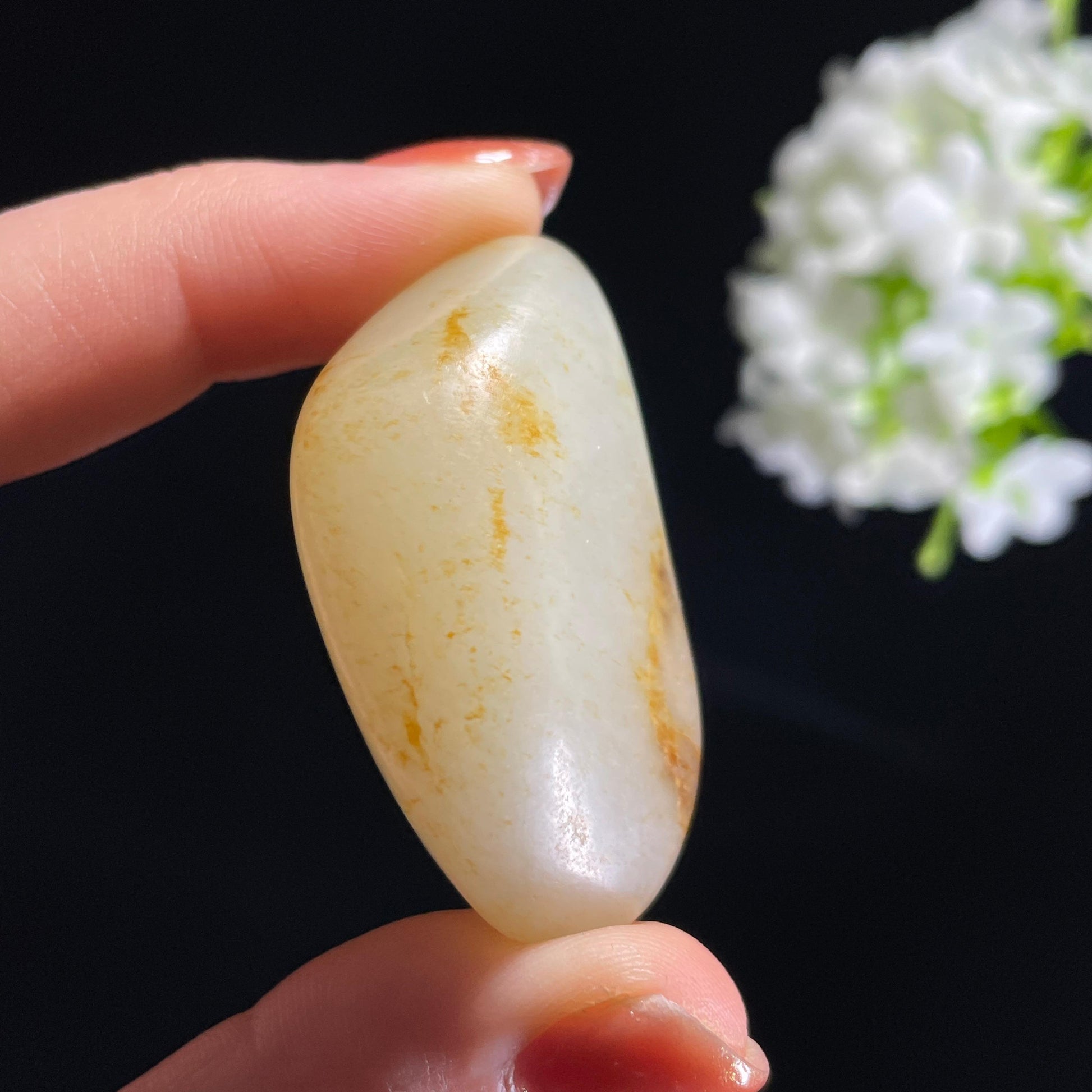 新疆天然和田玉“玉魄含星”洒金皮籽料（yc318522）