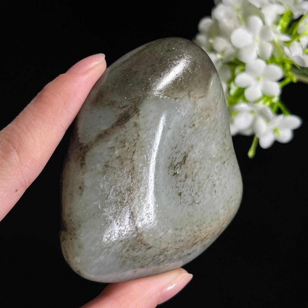 和田玉“潇湘夜雨”油库皮籽料（yc329365）