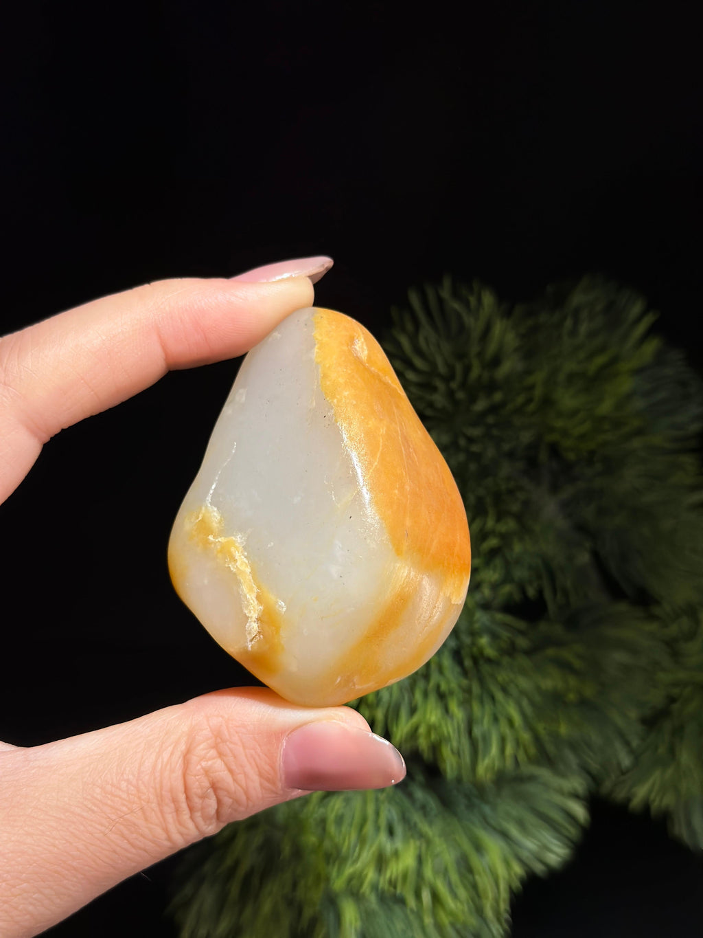 新疆和田玉珍品红皮白肉籽料手把件（yc503496）
