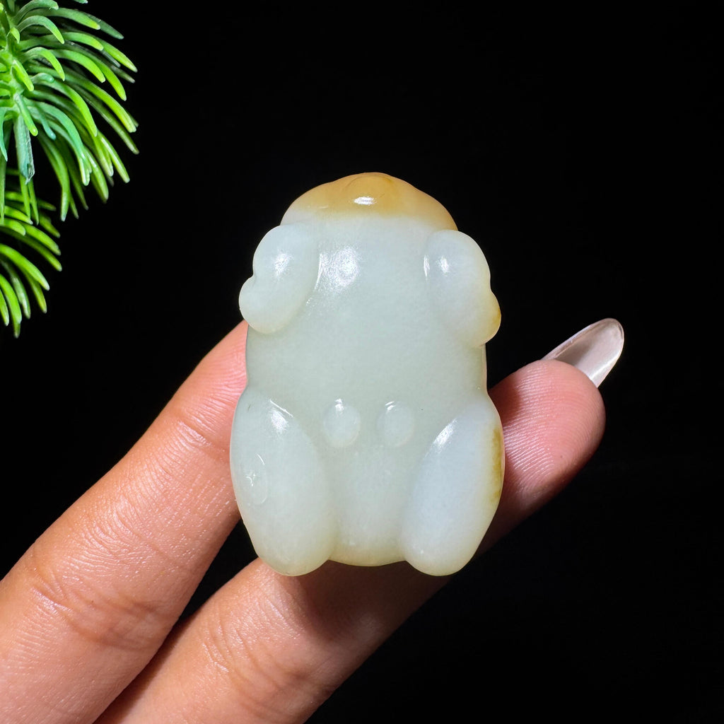 和田玉山料糖白玉猪（yc712738）