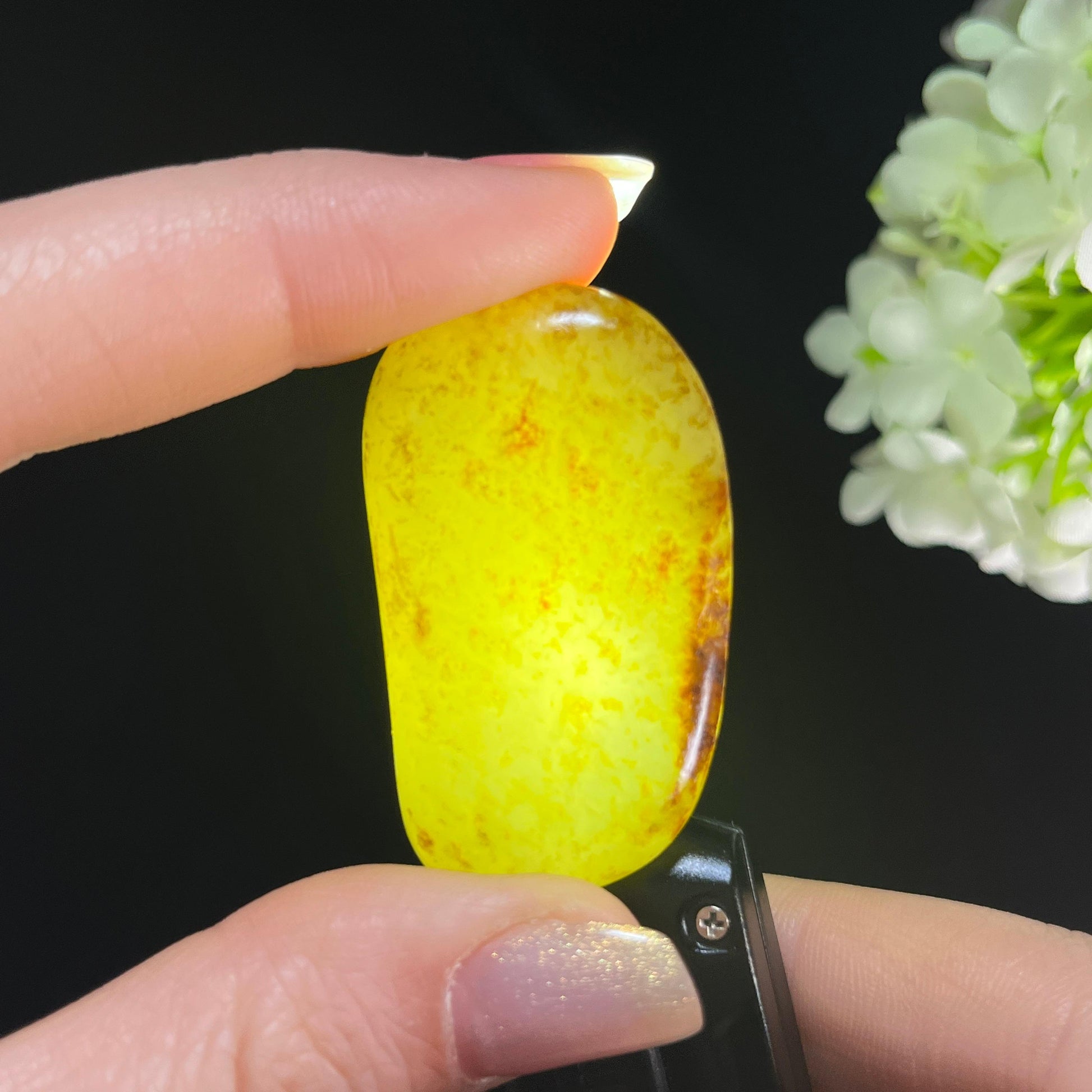 和田玉青白玉“清川倒影”秋梨皮籽料（yc361378）