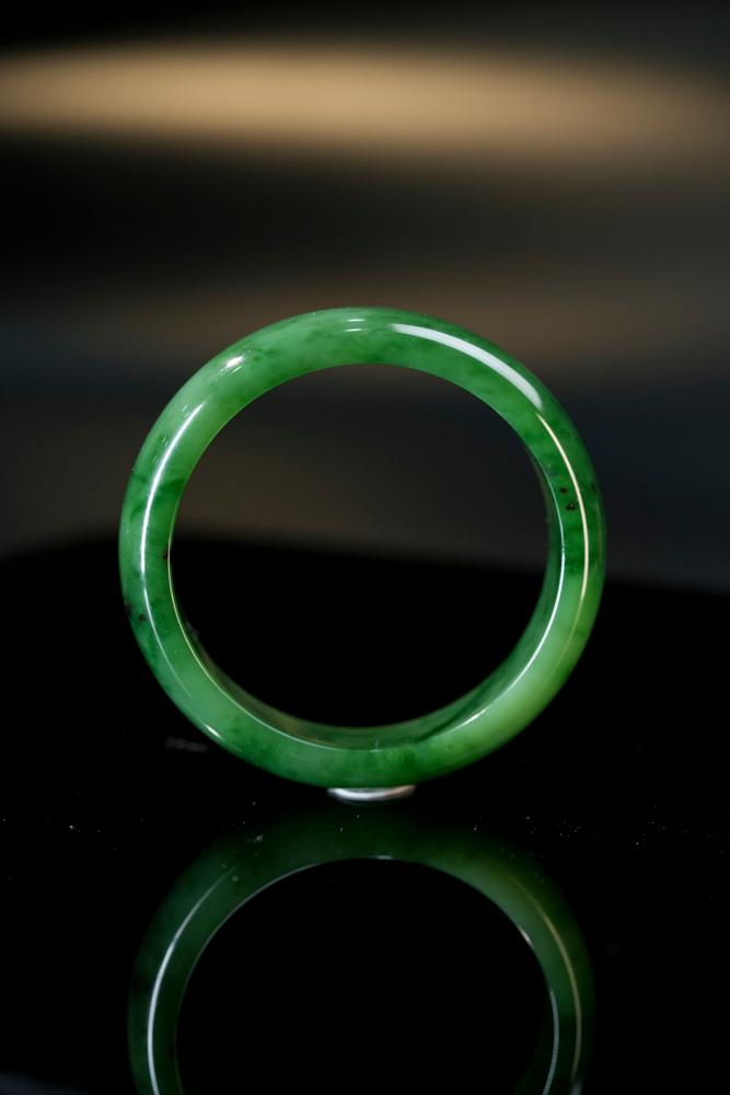 新疆天然和田玉碧玉手镯12（yc253309）