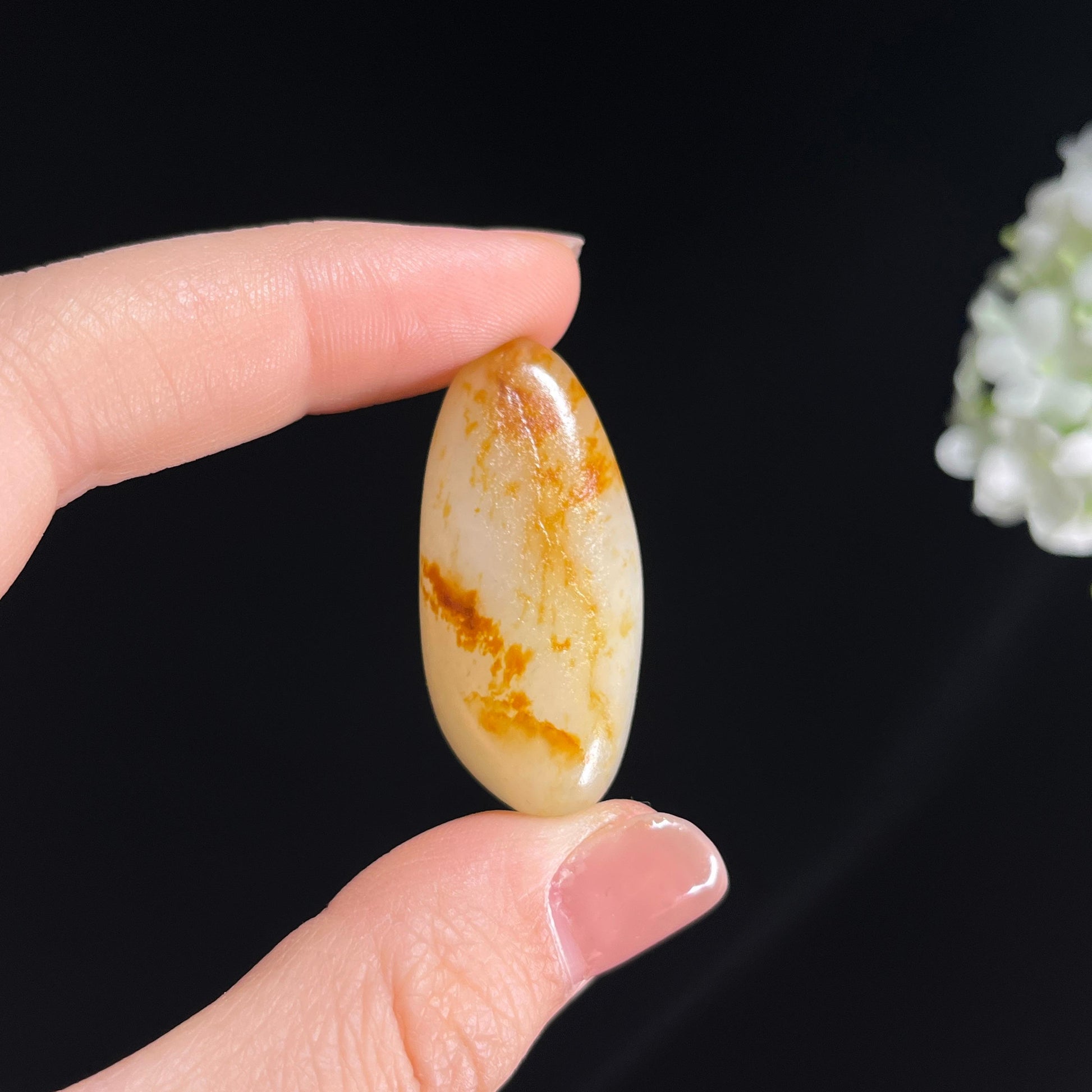 和田玉一级白玉意境通体红皮“金雪漫顶”籽料原石（yc286959）