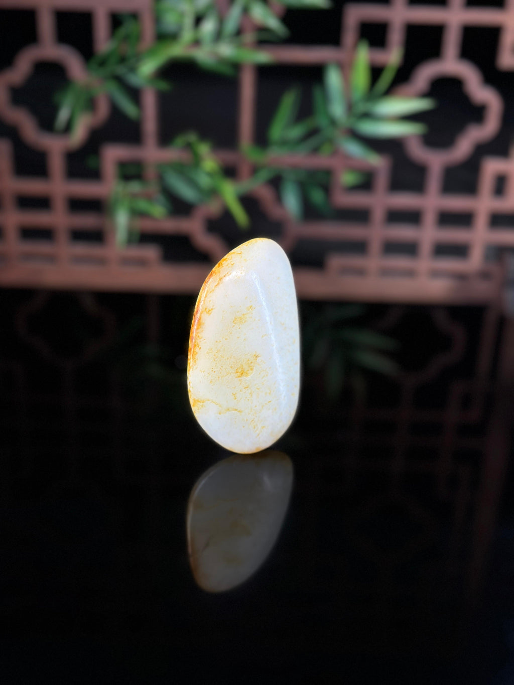新疆和田玉白玉洒金品精品籽料手把件（yc477533）