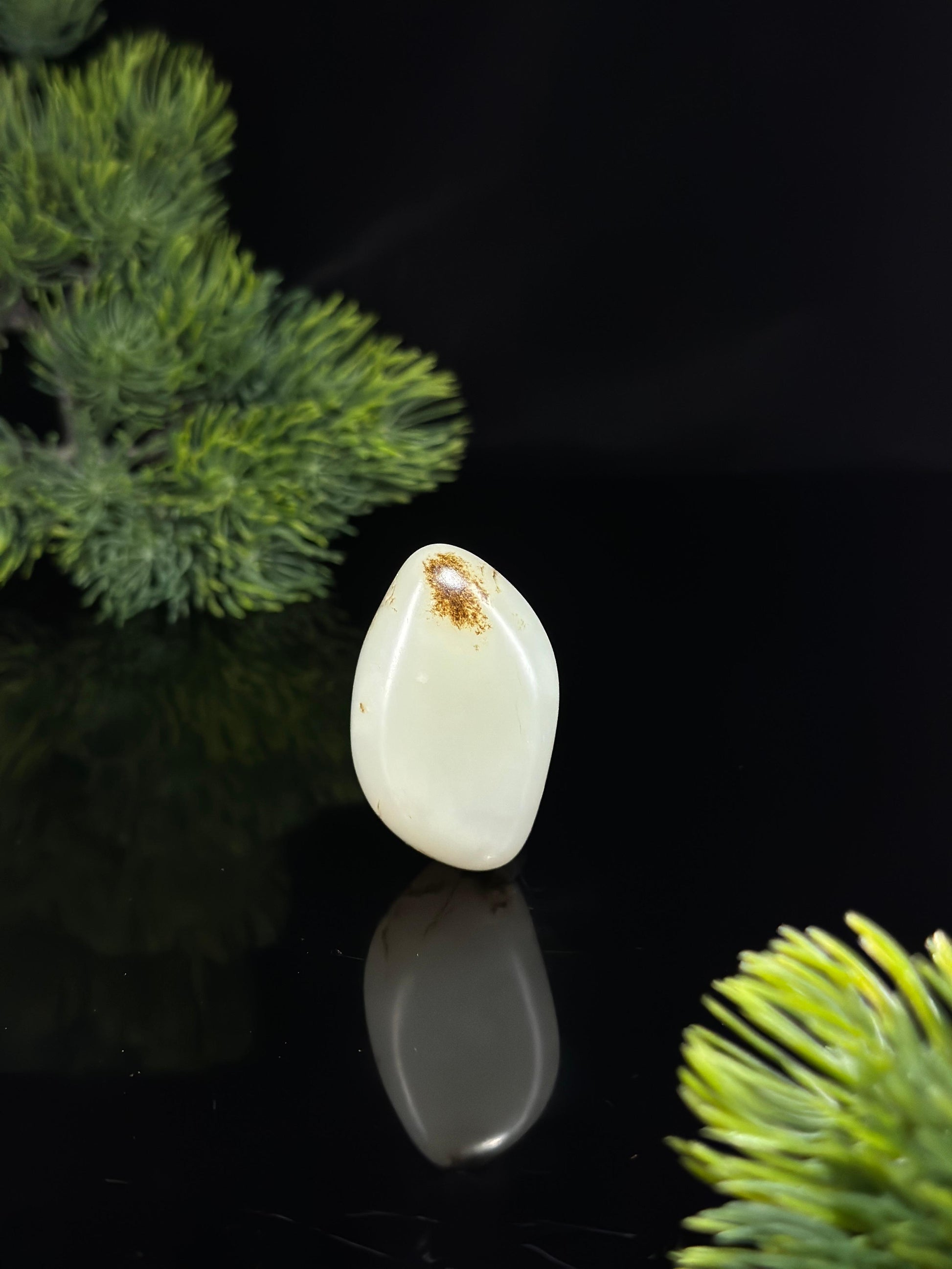 新疆和田玉白玉秋梨皮精品挂件籽（yc479250）