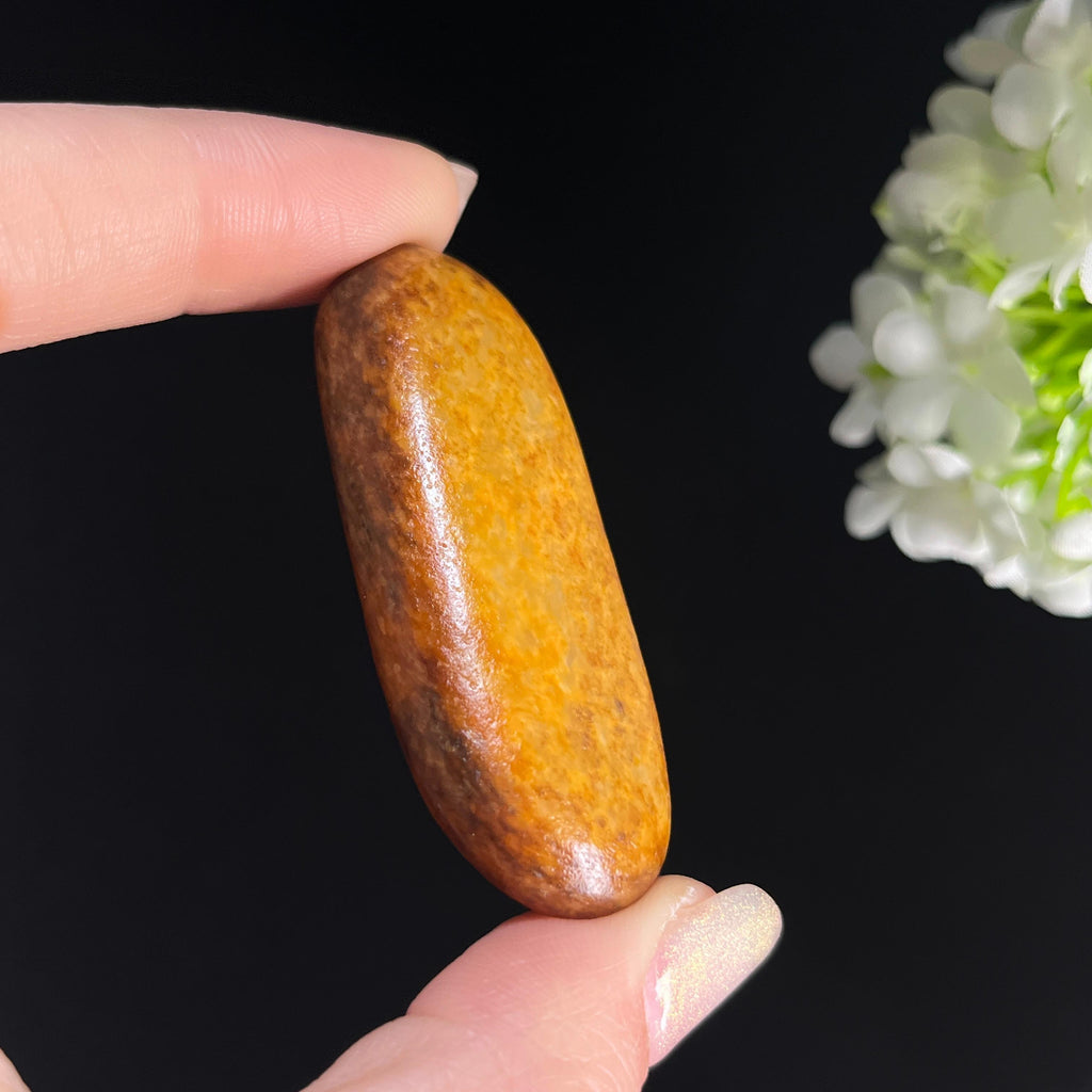 新疆天然和田玉“秋光金粟”黄沁籽料（yc361305）