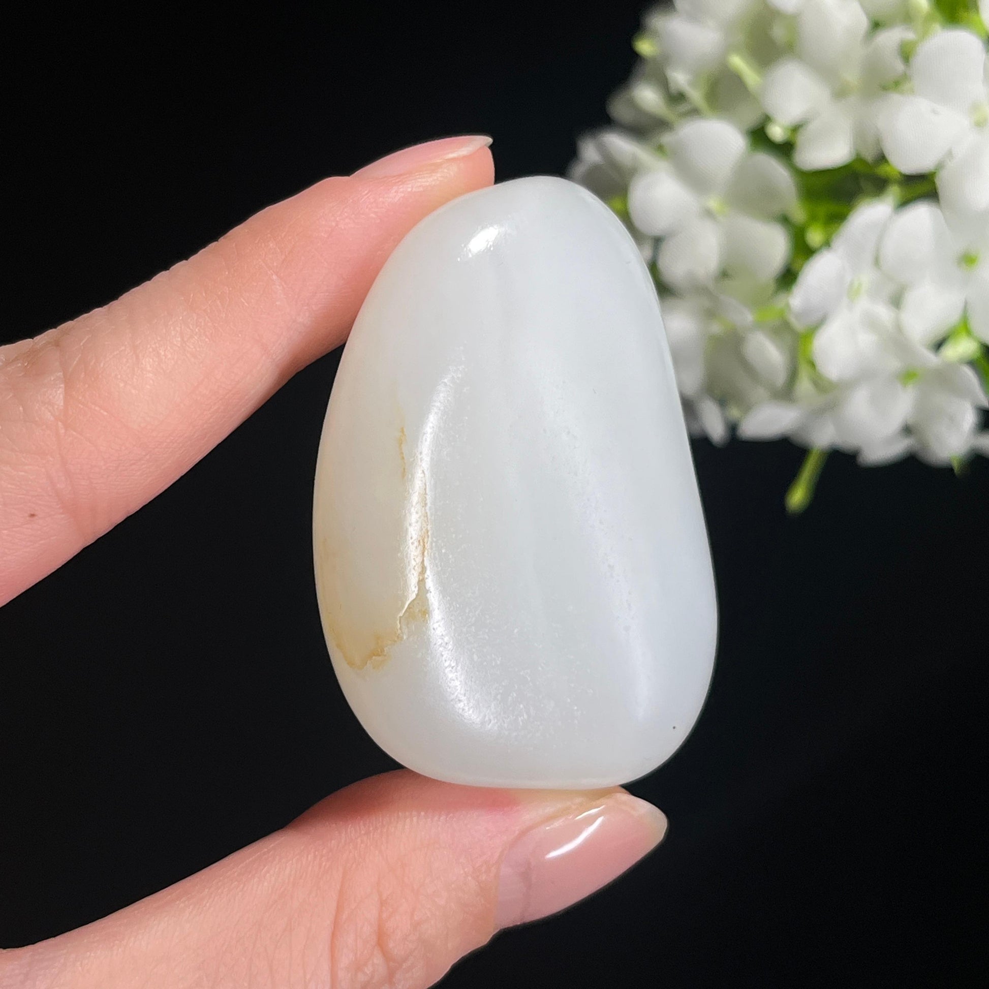 和田羊脂白玉籽料原石（yc297617）