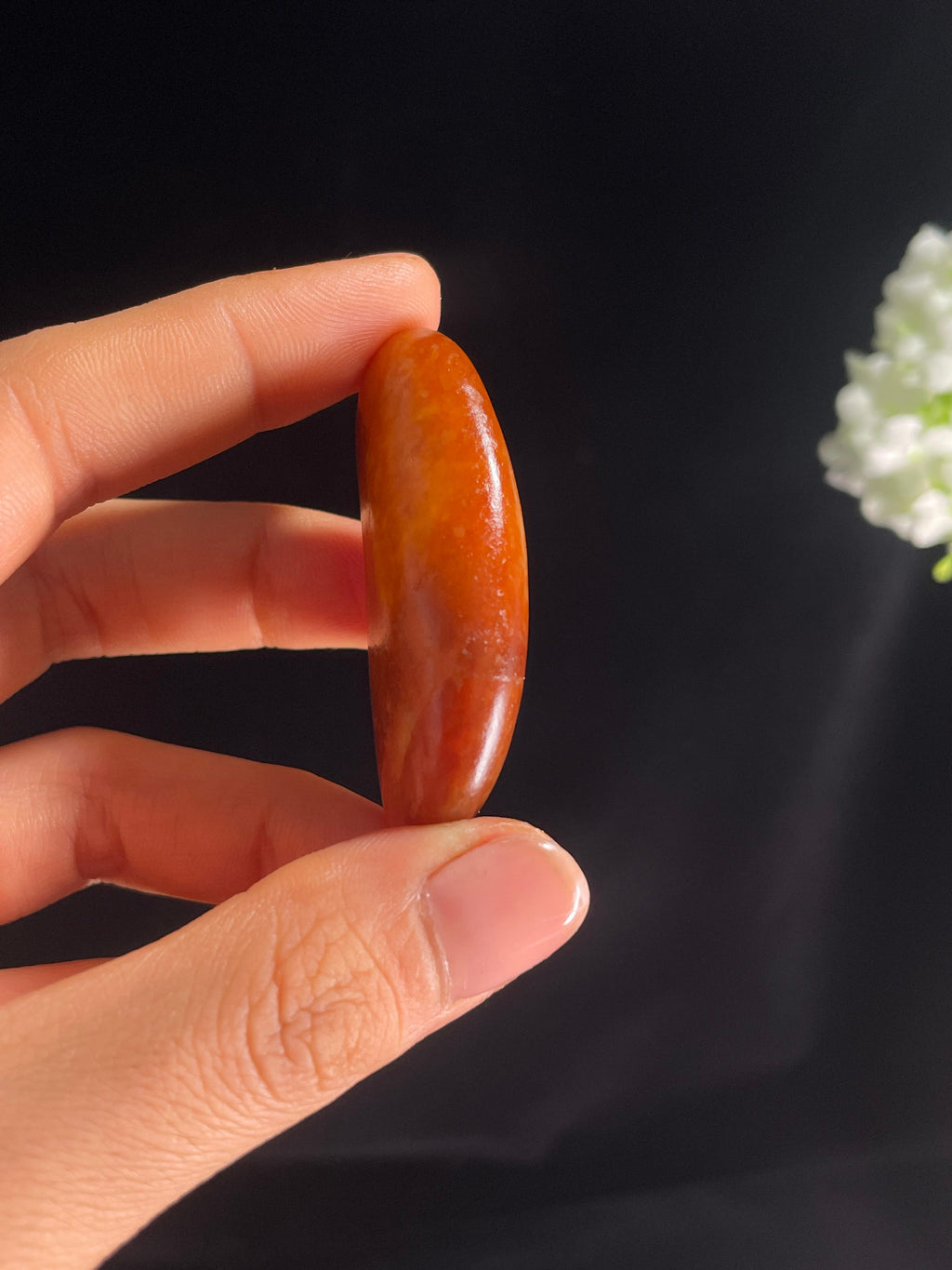 新疆天然和田玉籽料原石红沁挂件2（yc266559）