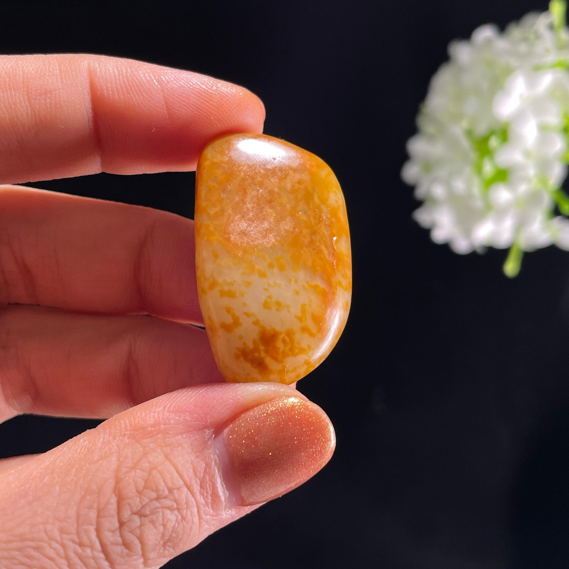 和田玉白玉“含章蕴秀”通体洒金皮籽料（yc387258）