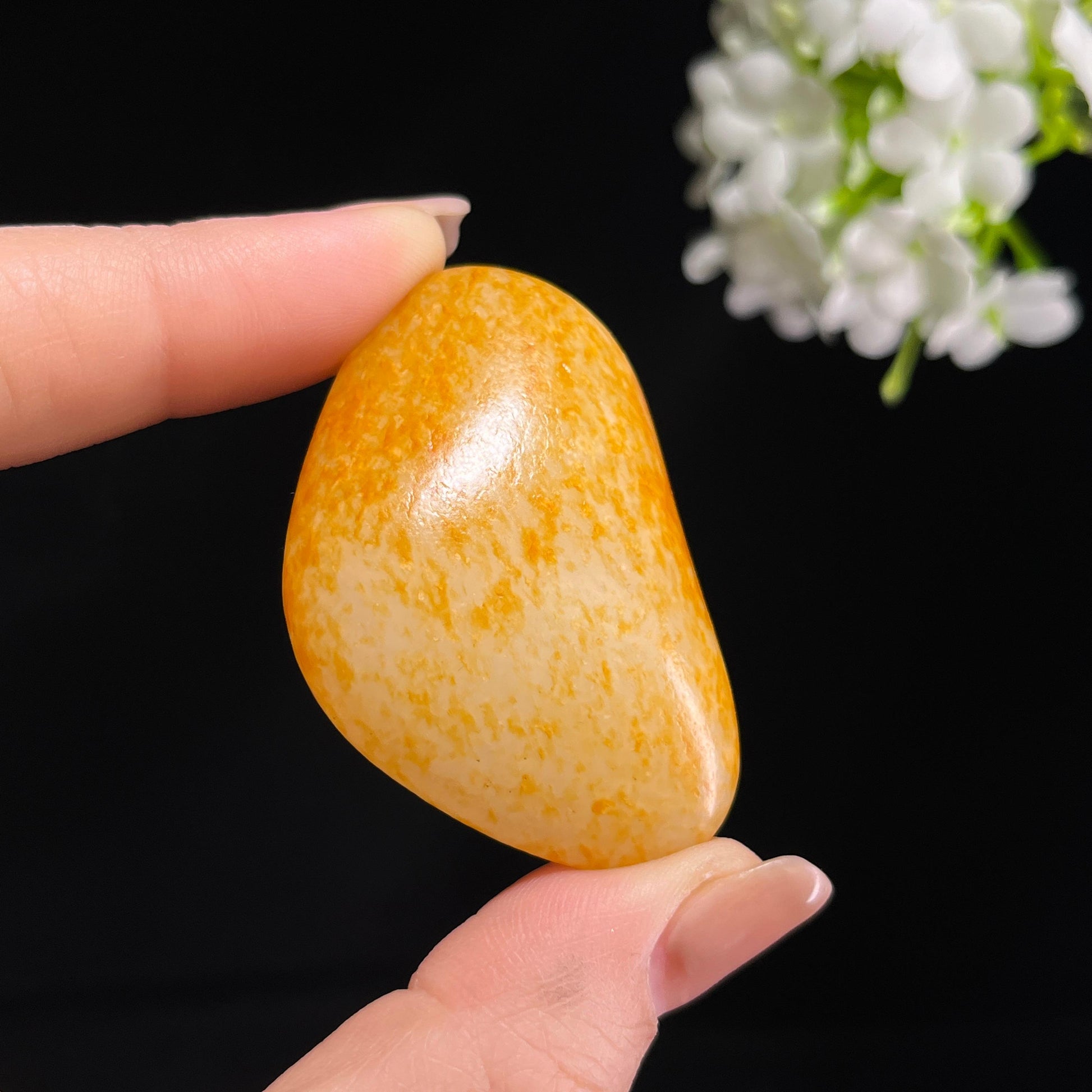 和田玉白玉“金风拂野”通体洒金皮籽料（yc379777）