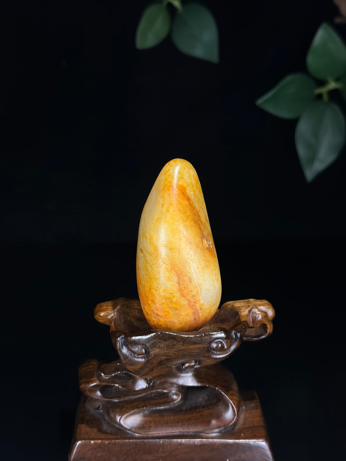 精品新疆和田玉白玉满洒金皮籽料（yc775658）