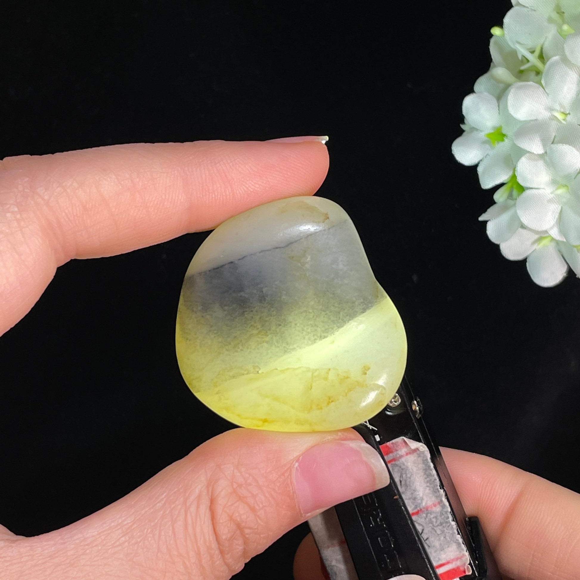 和田玉“云开见月”青花洒金皮籽料（yc415098）